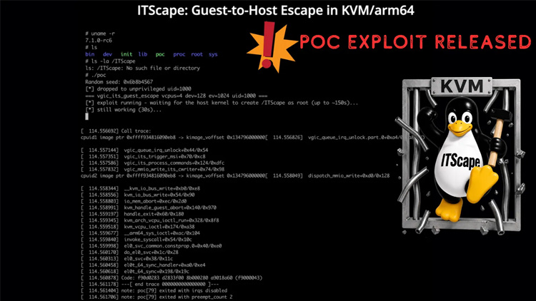 针对Linux内核Guest-to-Host逃逸漏洞的PoC利用代码公开